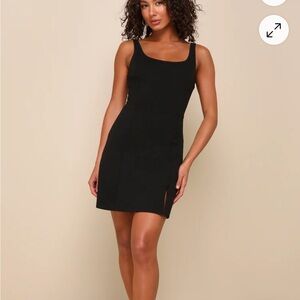 NWT Lulu's Classic Black Mini Dress